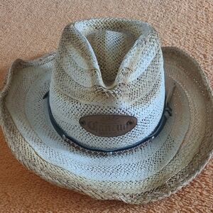 Cowboy Straw Hat with Black Band